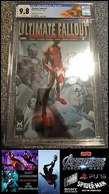 Ultimate Fallout #4 🔥 CGC 9.8 Foil Of 1st Print 🌟 Megacon 🕸 Edge Spider-Verse • £299.99