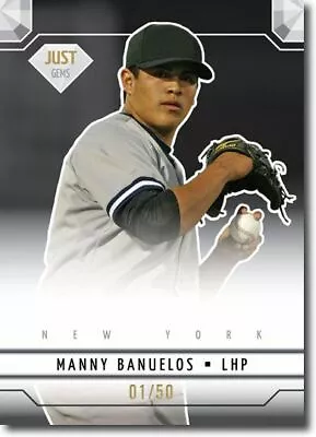 MANNY BANUELOS 2011 Just GEMS Rookie Mint BLACK Parallel RC #/50 • $4.54