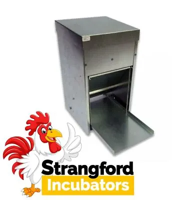 25KG/40L Galvanised Steel Treadle Feeder (VERMINPROOF) (Poultry Chicken Hens) • £84.45