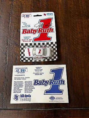 1992 Jeff Gordon #1 Baby Ruth: First BGN Victory (12881 Of 20000) • $8