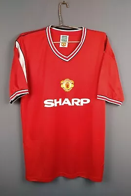 Manchester United Jersey Replica XL 1984 Home Shirt Soccer Football Ig93 • $34.99