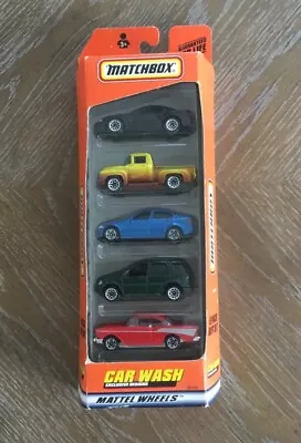 Matchbox Car Wash Exclusive Designs 1999 5 Car Set Gift Pack 96488 Unopened NOS • $24.99