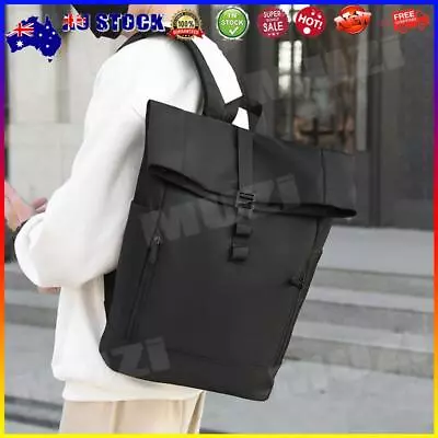 Men Backpack Breathable Waterproof Business Bag For Office Travel (Black) * • $21.49