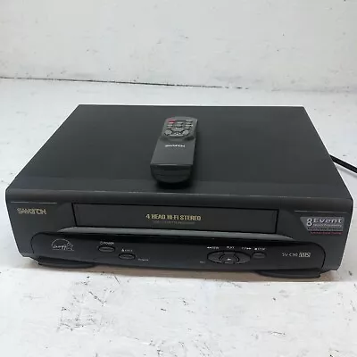 Samtron SV-C90 VCR 4 Head Hi-Fi Stereo VHS Player Recorder Remote Tested Working • $39.99