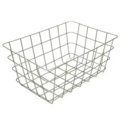 Cathay Importers Satin Chrome Rectangle Wire Basket 5.5  H X 12  W X 8  D • $9.99