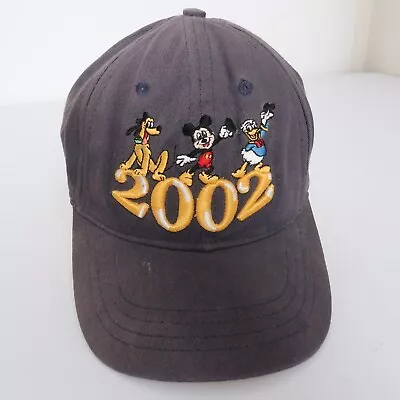 Vintage 00s 2002 Disney World Baseball Hat Cap Mickey Pluto Donald Duck Youth • $6.99