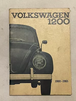 1960-65 VW Volkswagen Beetle 1200 Sedan Beetle Owners Manual Original • $49.99