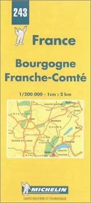MICHELIN BOURGOGNE/FRANCHE-COMTE FRANCE MAP NO. 243 By Michelin Travel VG • $23.95