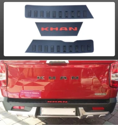 $186.95 • Buy Black Aluminum With Rubber Rear Bumper Cover Pad 3p For 2019 Ssangyong Musso XLV
