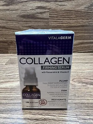 Vitala Derm Collagen Firming Serum Plump  Firm & Rejuvenate Skin NIB 1oz / 30ml • $17.95