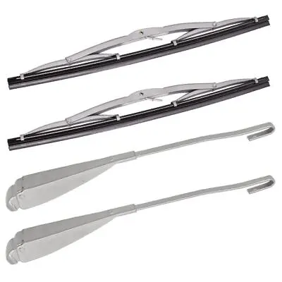 Vw Bug Wiper Arms & Blades Left & Right Side Vw Bug 68-69 • $69.95