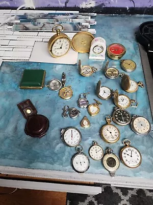 Collection Of Pocket Watches Westclox IngrahamIngersoll  New Haven Lot Of 11 • $175