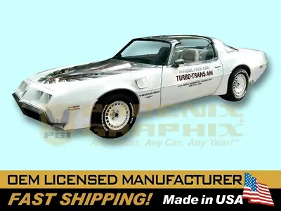 1980 Trans Am Turbo Indy 500 Pace Car Firebird Decals Stripes Kit COMPLETE! • $609