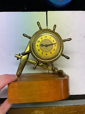 (A226) Vintage Plymouth Nautical Mantel Clock • $44.99