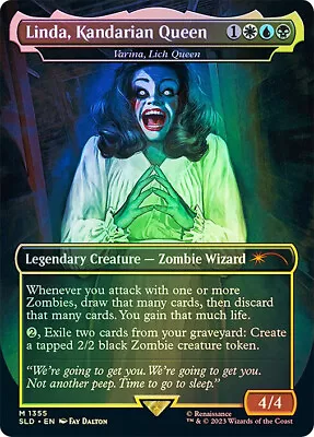 MTG FOIL Varina Lich Queen Linda Kandarian Queen Borderless - Secret Lair • $8.69