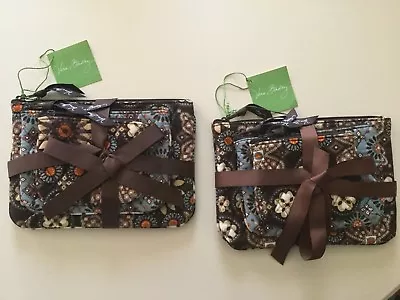 Vera Bradley Cosmetic Trio Make Up Bags Canyon New • $49.95