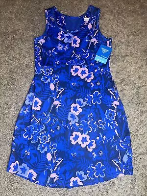 NEW Women's Columbia Midway Bay Blue Omni-Freeze Tank Dress Size Small MSRP $55 • $29.99