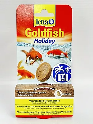 Tetra Goldfish Holiday Food Healthy Nutrition Up To 14 Days 2 X 12g Gel Block • £4.99