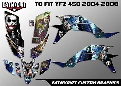 For Yamaha Yfz 450 2004-2008 Raptor  Full Graphics Kit Decals  Stickers Atv Quad • $252.89