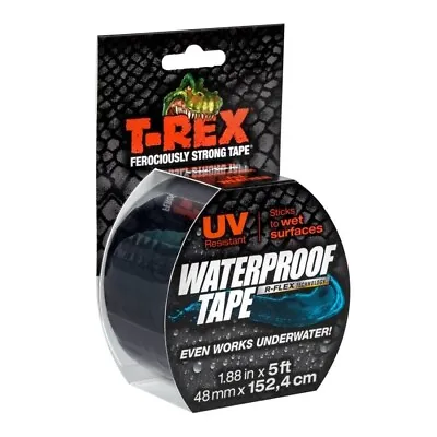 T Rex Duct Gaffer Tape Premium UV Heavy Duty Waterproof Cloth Gaffa Duck Black • £11.99