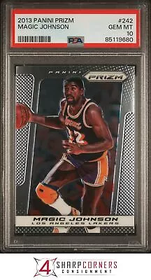 2013 Panini Prizm #242 Magic Johnson Lakers Hof Psa 10 K3835230-680 • $15.99