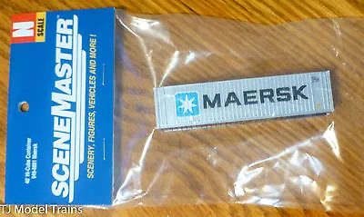 Walthers N #949-8801 ( 40' Hi-Cube Container ) Maersk (Painted) • $7.15