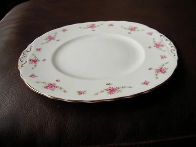 £3.99 • Buy Royal Osborne English Fine Bone China Pink Rosebud Swags Cake/sandwich Plate