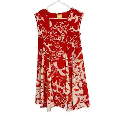 Anthropologie Dress Womens Extra Small Maeve Indiga Red Swing Tassels OB394007 • $41.99