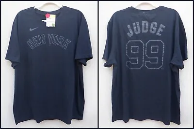 Nike Aaron Judge Black Shirt New York Yankees Men's Slim-Fit - 2XL  READ! • $39.99