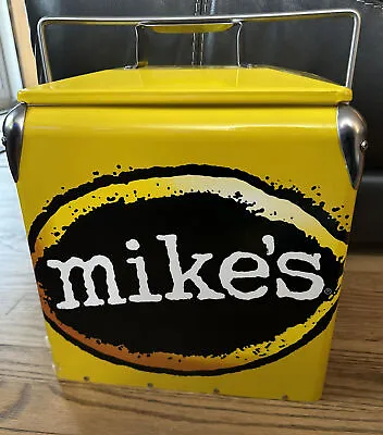 Mikes Lemonade Hard Sided Ice Chest Cooler 11.5x11.5” Yellow Advertisement • $99.99