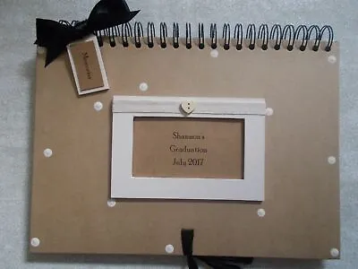 £17.95 • Buy Personalised Handcrafted A4 Graduation Memory Scrapbook Photo Album Gift