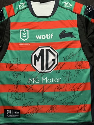 $102.50 • Buy South Sydney Rabbitohs Signed 2023 Home Jersey NRL **  Cam Murray Photo Proof **