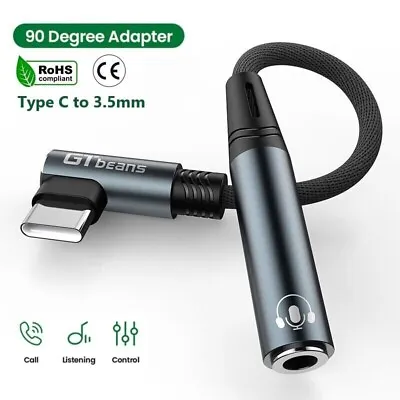 USB Type C To 3.5mm Headphone Adapter USB C To Aux Audio DAC Dongle Cable Cord • $11.58