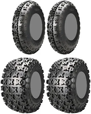 Four 4 Maxxis Razr2 ATV Tires Set 2 Front 21x7-10 & 2 Rear 20x11-10 • $632.49