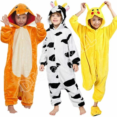 £10.99 • Buy Cosplay Charmander Adult Kids Animal Pajamas Pikachu Onesie11 Costume Pyjamas XS