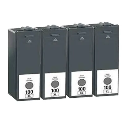 4 Black Ink Cartridge For Lexmark S815 S605 205 S305 S402 705 S602 S405 100XL • £8.64