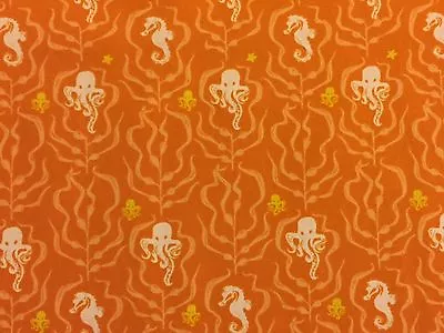 RPA46D Heather Ross Squids Octopus Mendocino Free Spirit Cotton Quilt Fabric • $3.97