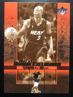 2003-04 Rookie Exclusives #5 Dwyane Wade Rookie Variation Black & White HOF • $9.99