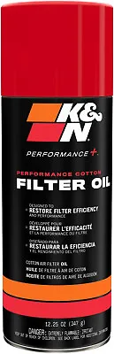 KN 99-0516 Air Filter Oil - 12.25 Oz. - Can Aerosol Spray Cotton Top Quality • $22.89