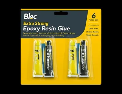 2 Pack Epoxy Glue Adhesive Kit Repair Metal Ceramic Rubber Glass Plastic • $14.21