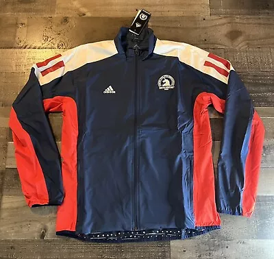 New Adidas Boston Marathon Celebration Jacket 2020 FQ7760 Mens Sz Medium • $102.75