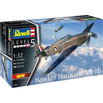 Revell 1/32 Hawker Hurricane Mk IIb Aircraft Model Kit 04968 • £42.99