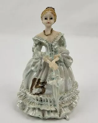 Vintage Victorian Ceramic 15th Birthday Girl Figurine Lady Woman Elegant Gown  • $14.99