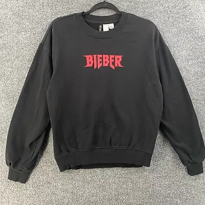 H&M Justin Bieber Sweater Size S Purpose Tour Crew Neck Long Sleeve Sweatshirt • $10.39