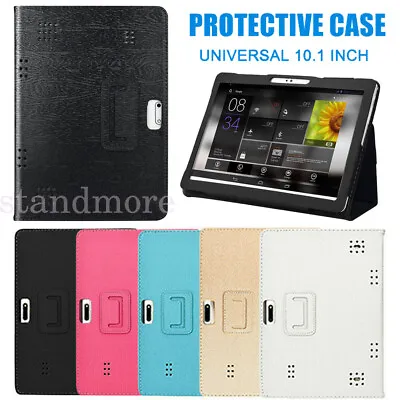 Universal Leather Protective Case Cover Stand For 10/10.1 Inch Android Tablet • £4.88