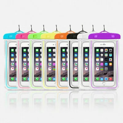 Waterproof Phone Pouch Underwater Cover Bag For IPhone Android Smart Phone • £2.99