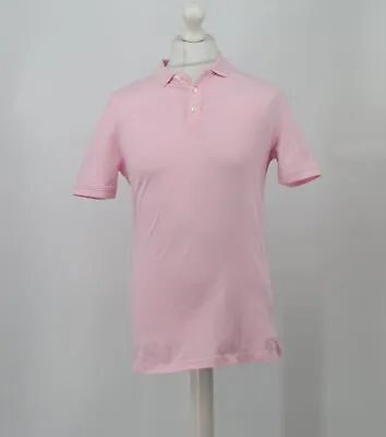 Emporio Armani Mens Uk L Pink Regular Fit Polo Shirt Rrp £90 Ep • £20.75