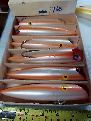 Tomic # 165 Salmon Plugs. 4 W Hooks. 6 Plugs. Box 4/17. • $70