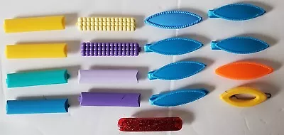 Vintage Girls Plastic Hair Barrettes Clips - Made In USA - Lot Of 17 - EUC • $18