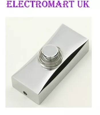 £12.90 • Buy Door Bell Chime Bell Push Press Button Metal Body Polished Silver Chrome